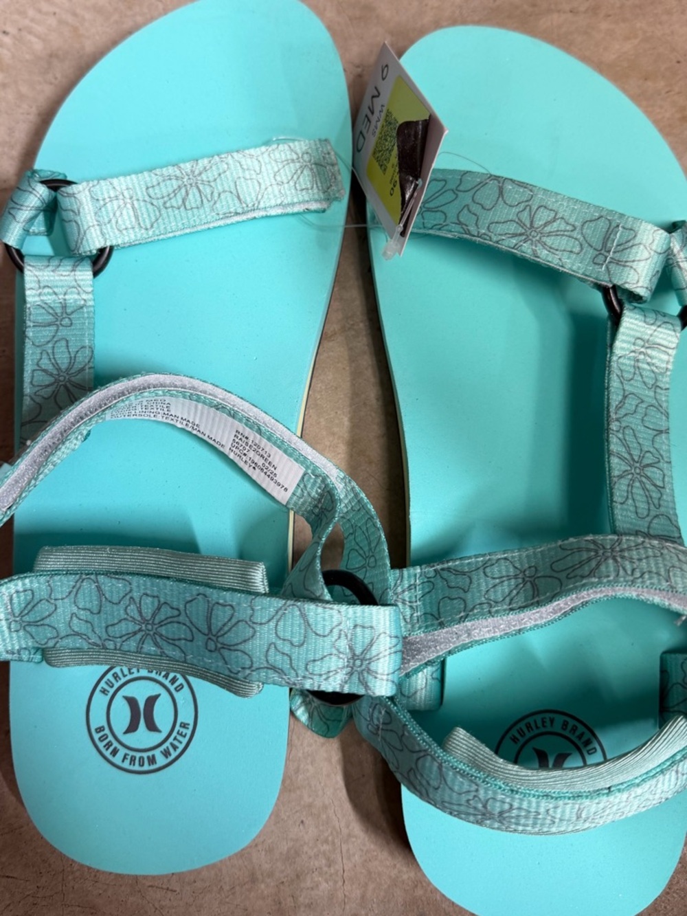 Hurley Raise2 Women's Sandals Size 9 Adjustable Multi Strap NEW - Picture 6 of 7